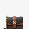 Greenwich Small Color-Block Signature Logo Crossbody Bag