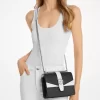 Greenwich Small Color-Block Signature Logo Crossbody Bag