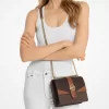 Greenwich Small Color-Block Signature Logo Crossbody Bag
