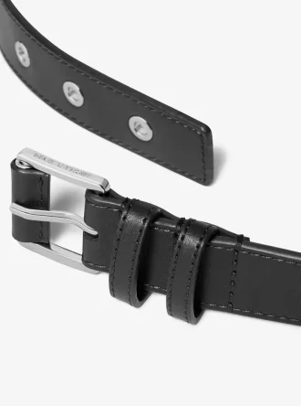 Grommeted Leather Belt