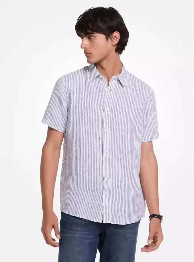 Halo Striped Linen Shirt