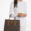 Hamilton Moderne Large Signature Logo Satchel
