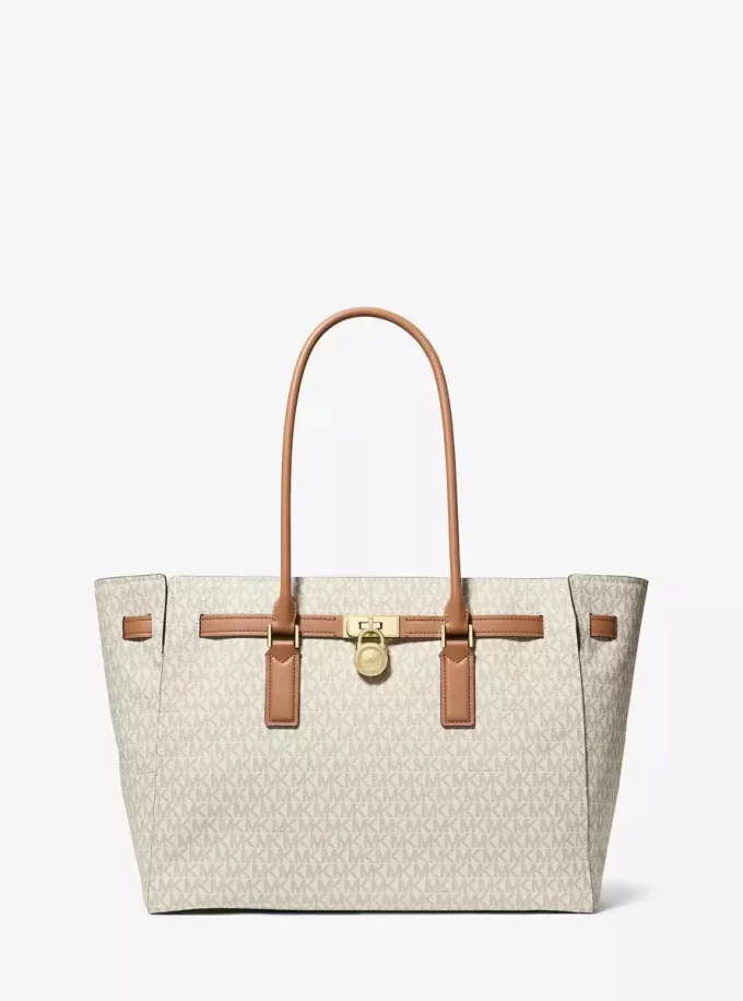 Hamilton Moderne Large Signature Logo Tote Bag