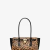 Hamilton Moderne Small Leopard Print Calf Hair Satchel