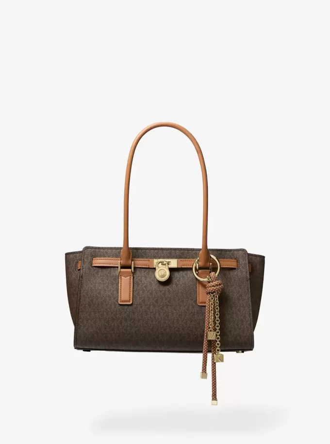 Hamilton Moderne Small Signature Logo Satchel