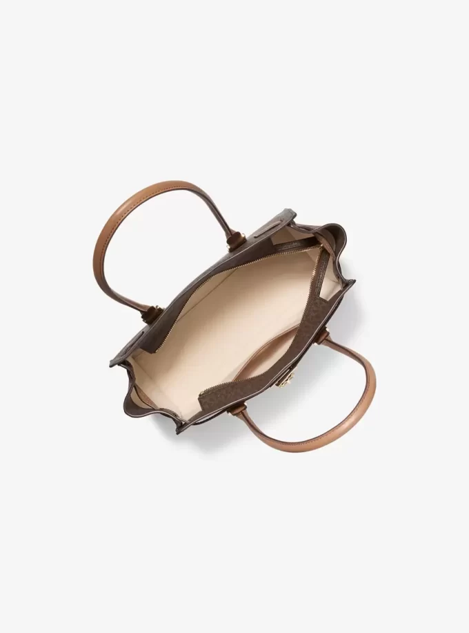 Hamilton Moderne Small Signature Logo Satchel