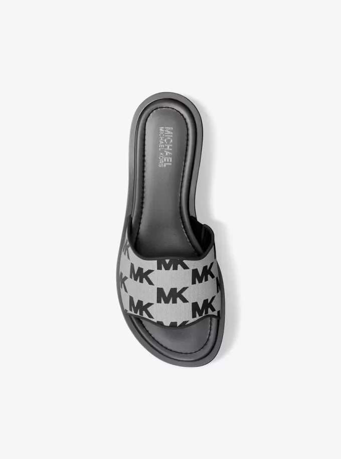 Hannah Logo Jacquard Slide Sandal