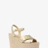 Hannah Metallic Nylon Blend Wedge Sandal