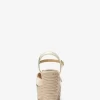 Hannah Metallic Nylon Blend Wedge Sandal