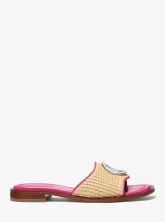 Hannah Straw Slide Sandal