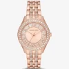 Harlowe Pavé Rose Gold-Tone Watch