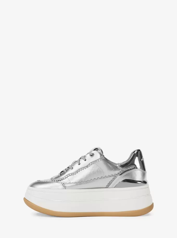 Hayes Embellished Metallic Leather Platform Sneaker Hayes Embellished Metallic Leather Platform Sneaker