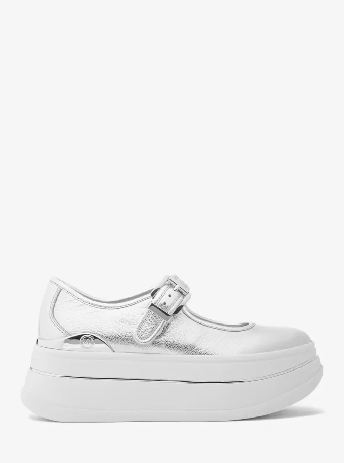 Hayes Metallic Leather Mary Jane Sneaker