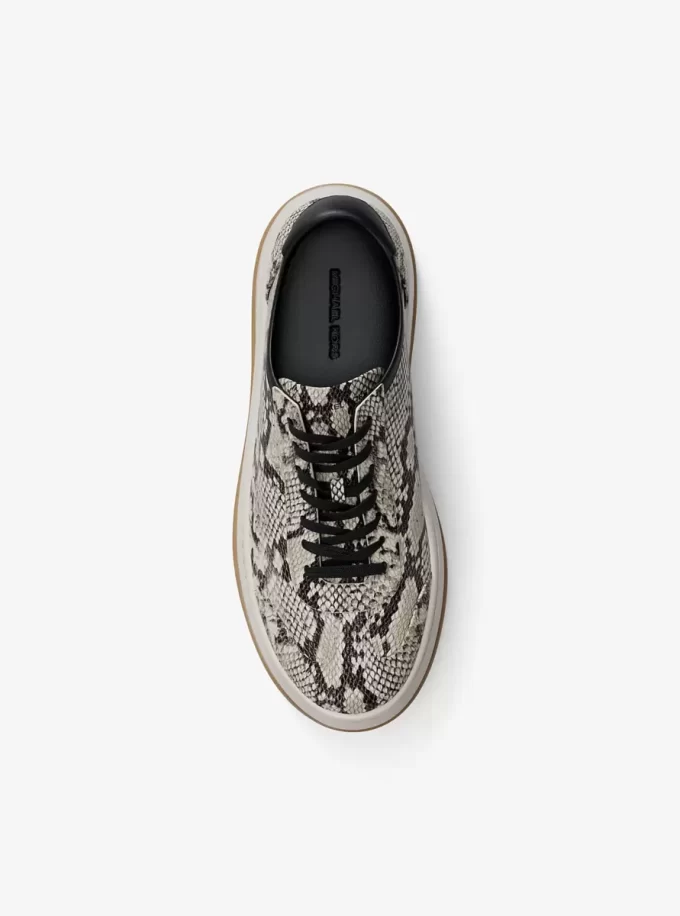 Hayes Snake Embossed Leather Platform Sneaker Hayes Snake Embossed Leather Platform Sneaker