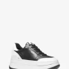 Hayes Two-Tone Leather Platform Sneaker