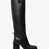 Houston Leather Block Heel Boot Houston Leather Block Heel Boot