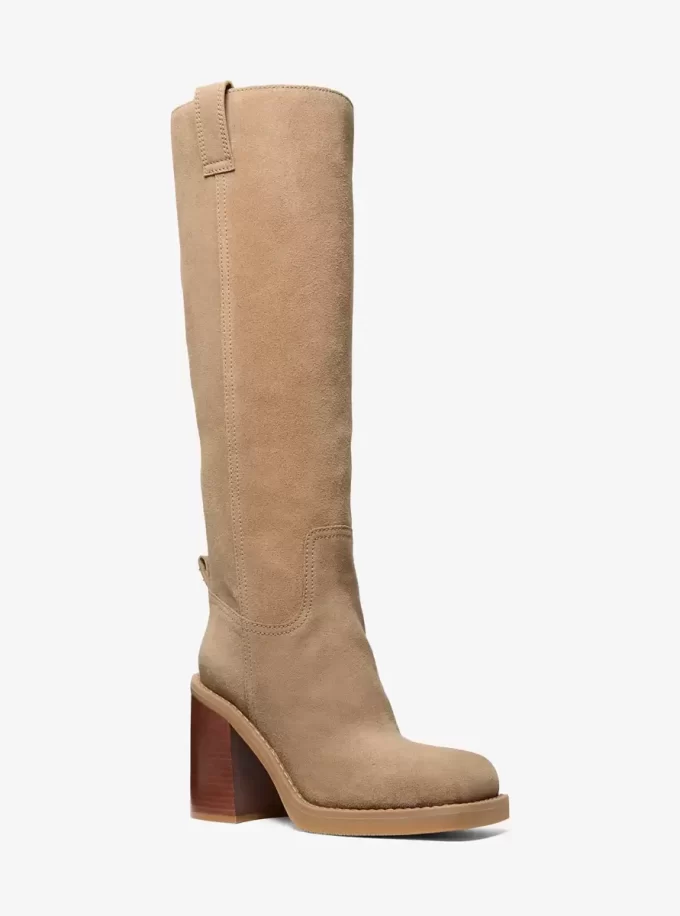 Houston Suede Block Heel Boot