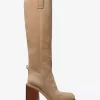 Houston Suede Block Heel Boot