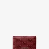 Hudson Logo Embossed Burnished Leather Wallet
