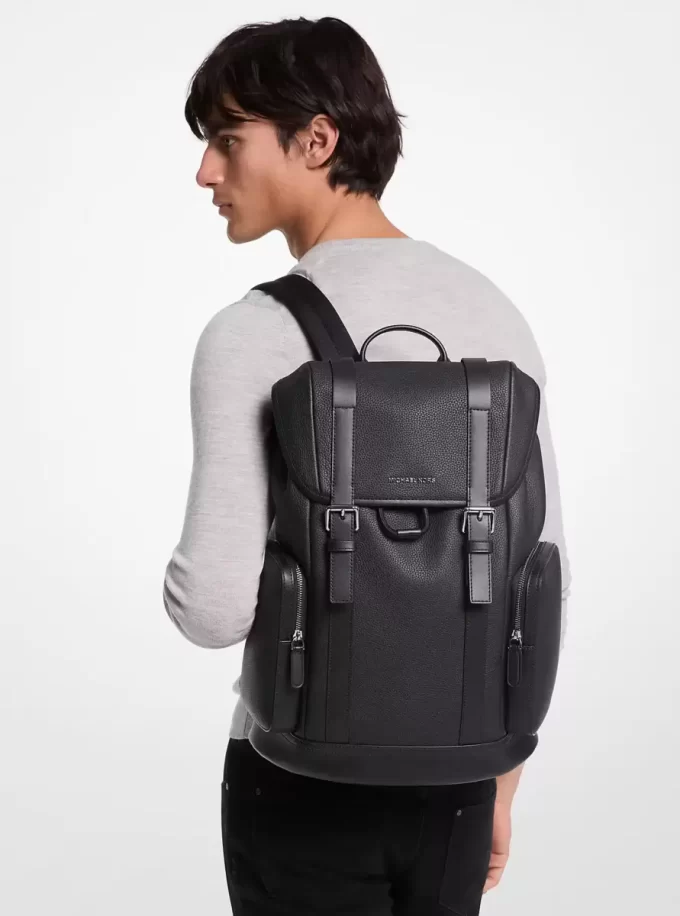 Hudson Pebbled Leather Backpack