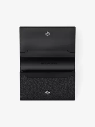 Hudson Pebbled Leather Card Case