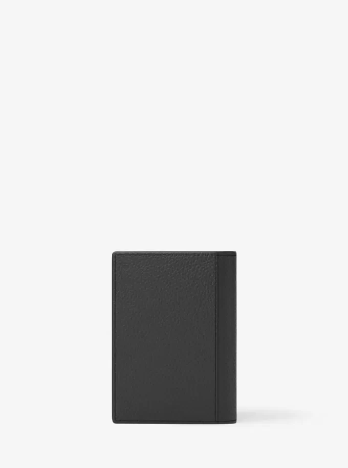 Hudson Pebbled Leather Folio Card Case