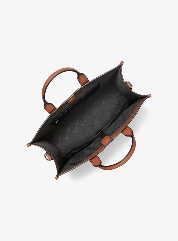 Hudson Pebbled Leather Tote Bag