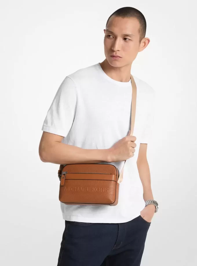 Hudson Pebbled Leather Utility Crossbody Bag Hudson Pebbled Leather Utility Crossbody Bag