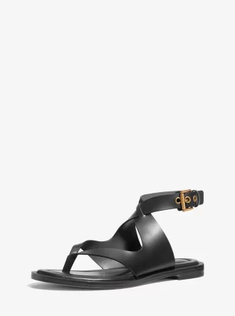 Irene Leather Wrap Sandal