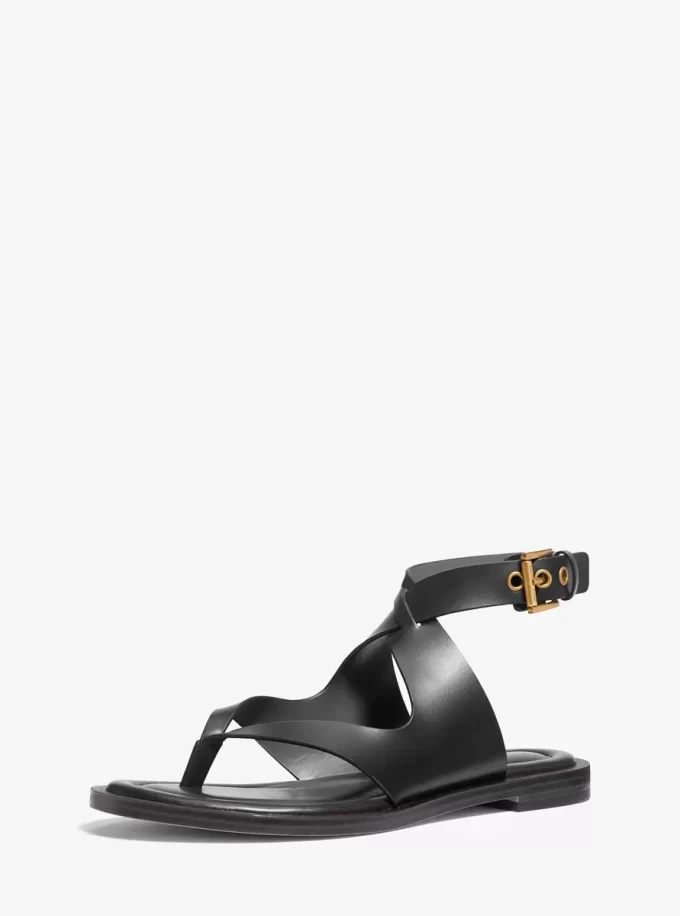 Irene Leather Wrap Sandal