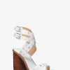 Irene Studded Leather Block Heel Sandal