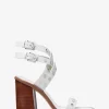 Irene Studded Leather Block Heel Sandal
