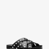 Irene Studded Leather Flat Sandal