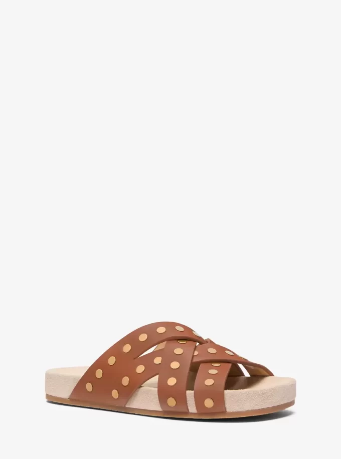 Irene Studded Leather Sandal