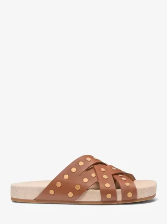 Irene Studded Leather Sandal