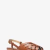 Irene Woven Leather Slingback Sandal