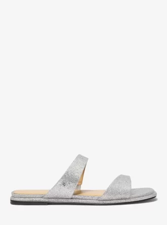 Jaida Glitter Embellished Leather Sandal