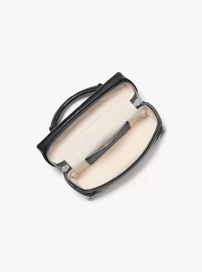 Jana Extra-Small Crocodile Embossed Leather Crossbody Bag Jana Extra-Small Crocodile Embossed Leather Crossbody Bag