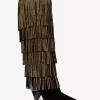 Jayla Embellished Suede Fringed Boot