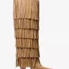 Jayla Fringed Suede Tall Boot