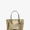 Jet Set Extra-Small Metallic Logo Debossed Convertible Tote Bag Jet Set Extra-Small Metallic Logo Debossed Convertible Tote Bag