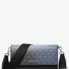 Jet Set Large Ombré Signature Logo Crossbody Bag