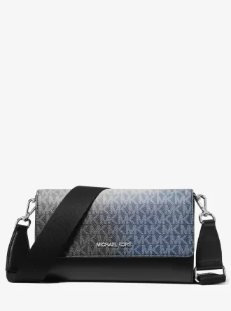 Jet Set Large Ombré Signature Logo Crossbody Bag