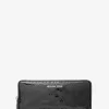 Jet Set Large Patent Logo Debossed Continental Wallet