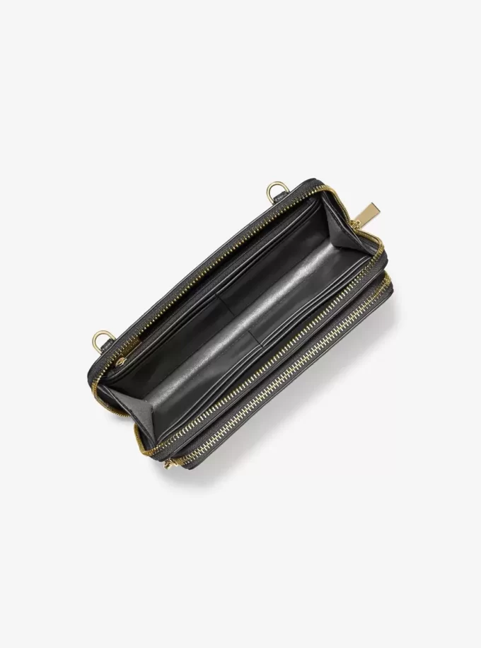 Jet Set Large Pebbled Leather Convertible Crossbody Bag Jet Set Large Pebbled Leather Convertible Crossbody Bag