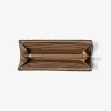 Jet Set Large Pebbled Leather Quarter-Zip Wallet