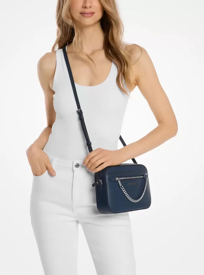 Jet Set Large Saffiano Leather Crossbody Bag