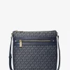 Jet Set Large Signature Logo Print Woven Crossbody Bag Jet Set Large Signature Logo Print Woven Crossbody Bag