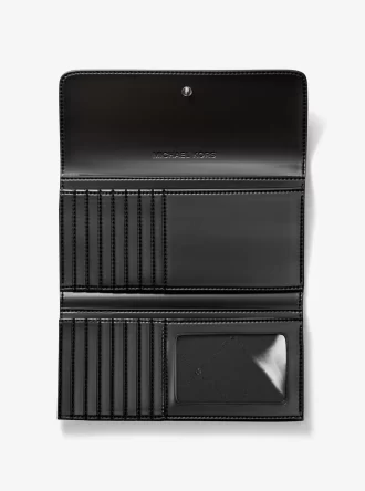Jet Set Large Signature Logo Tri-Fold Wallet