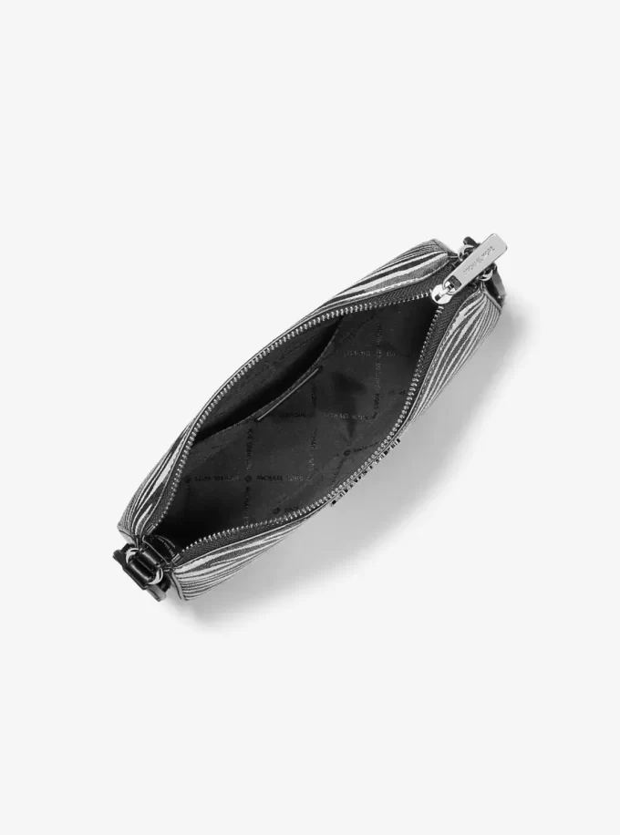 Jet Set Leather Medium Animal Print Logo Crossbody Bag with Case for Apple Airpods Pro® Jet Set Leather Medium Animal Print Logo Crossbody Bag with Case for Apple Airpods Pro®